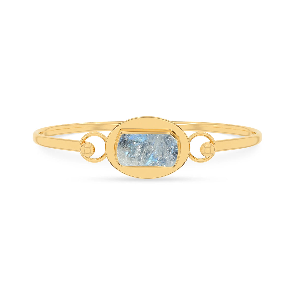 rainbow moonstone rough bracelet