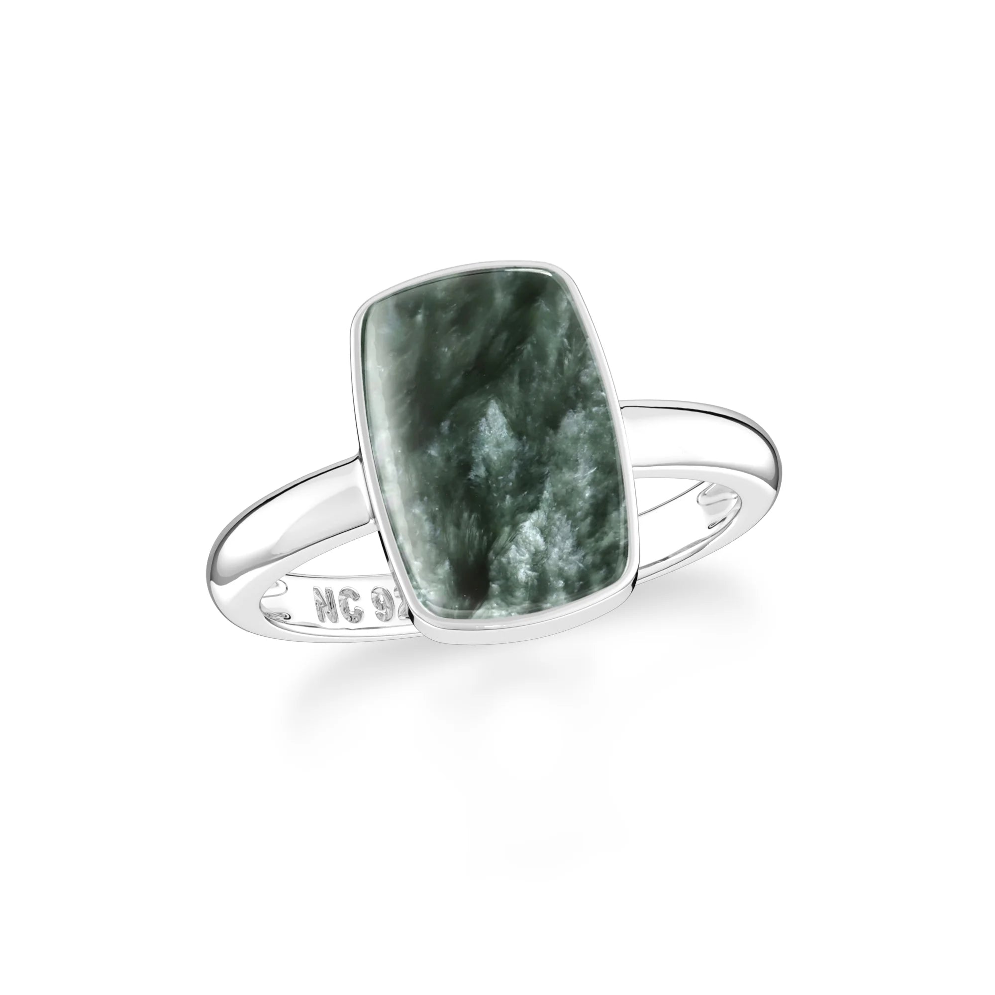 rose quartz bezel-set ring