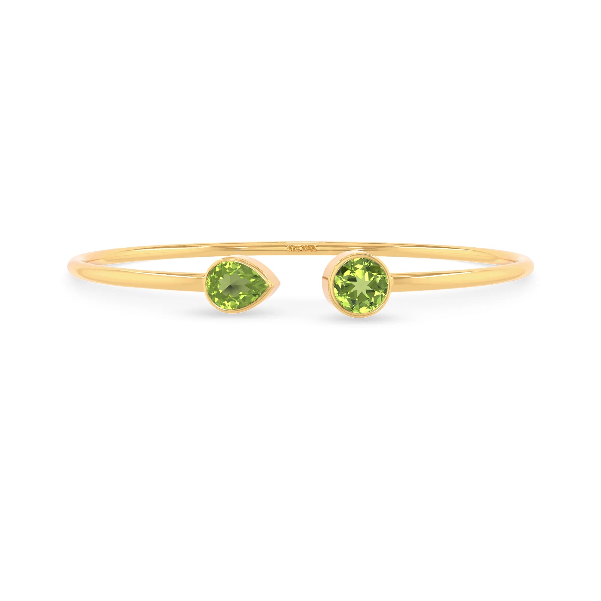 peridot cut bracelet