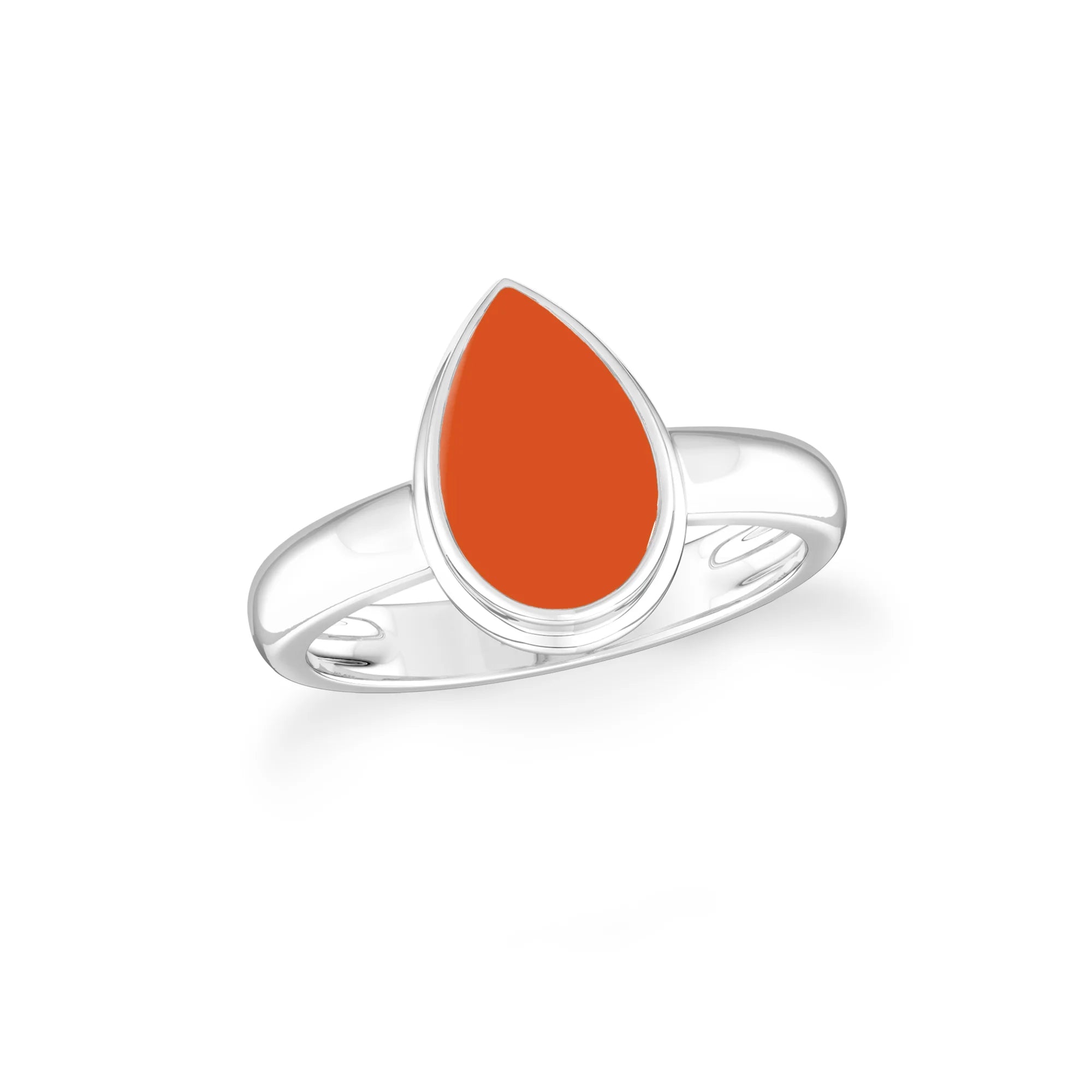 carnelian bezel-set ring