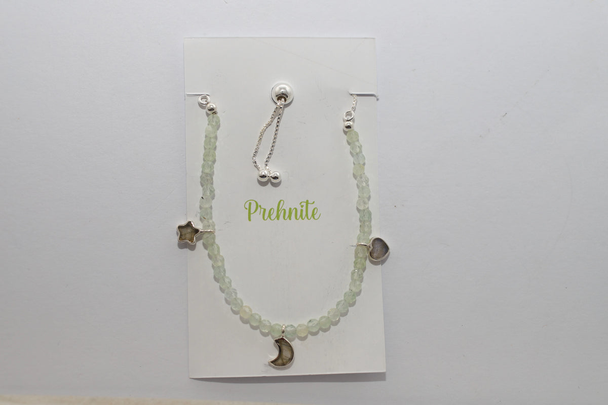 prehnite cut bracelet