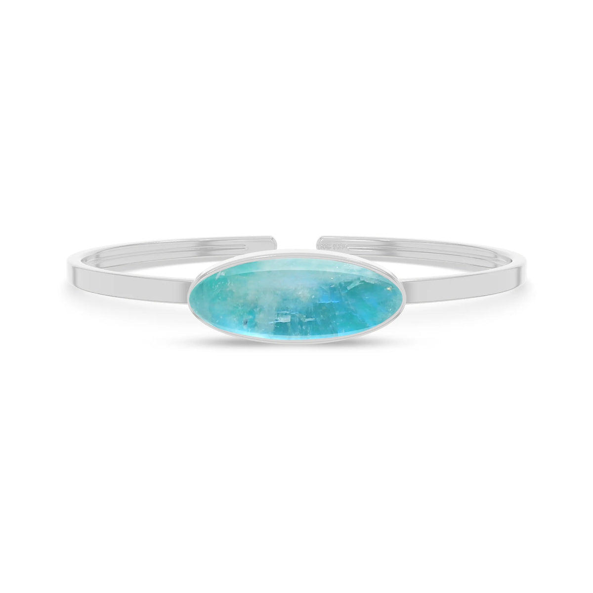 green moonstone rough bracelet