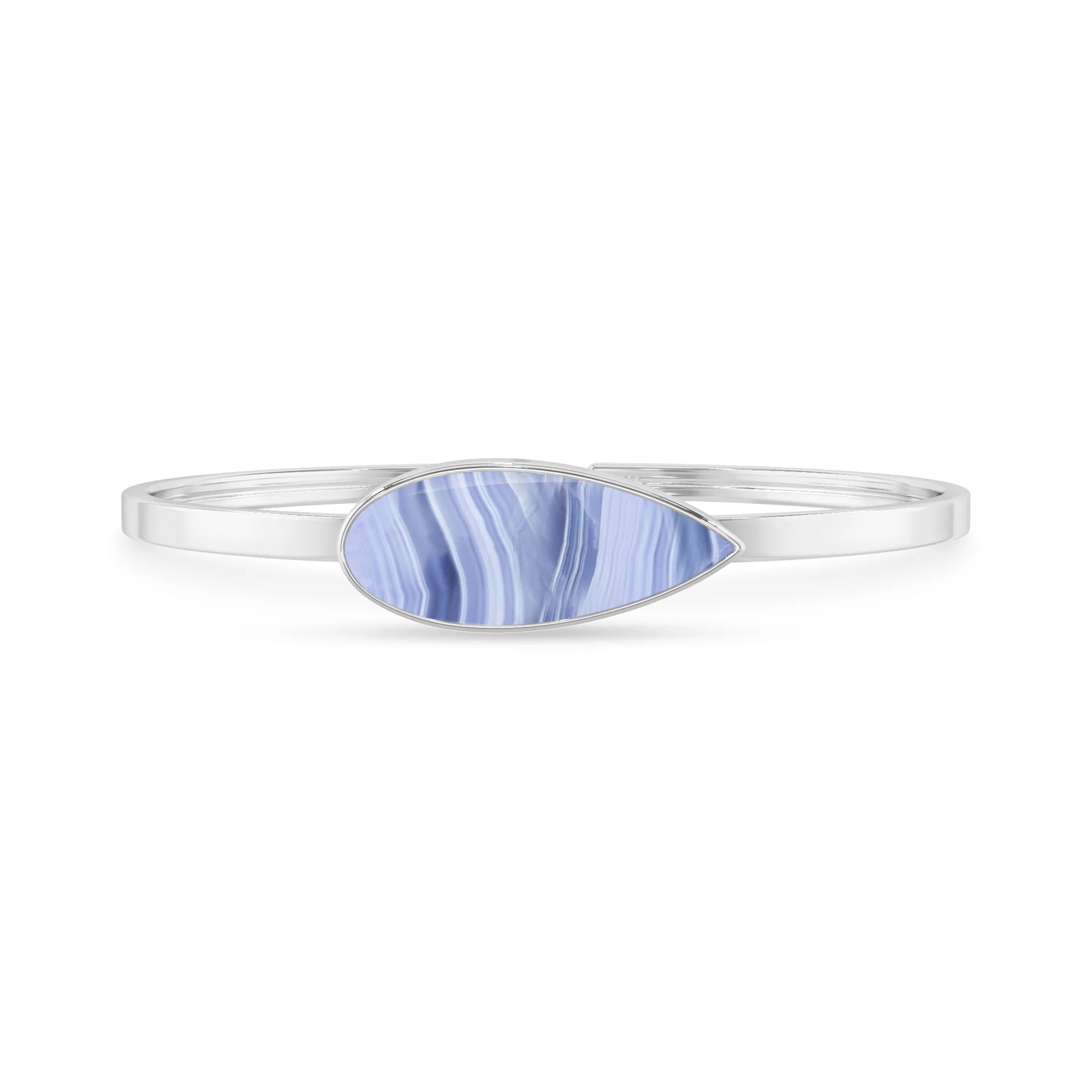 blue lace agate rough bracelet