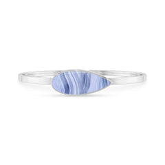 blue lace agate rough bracelet