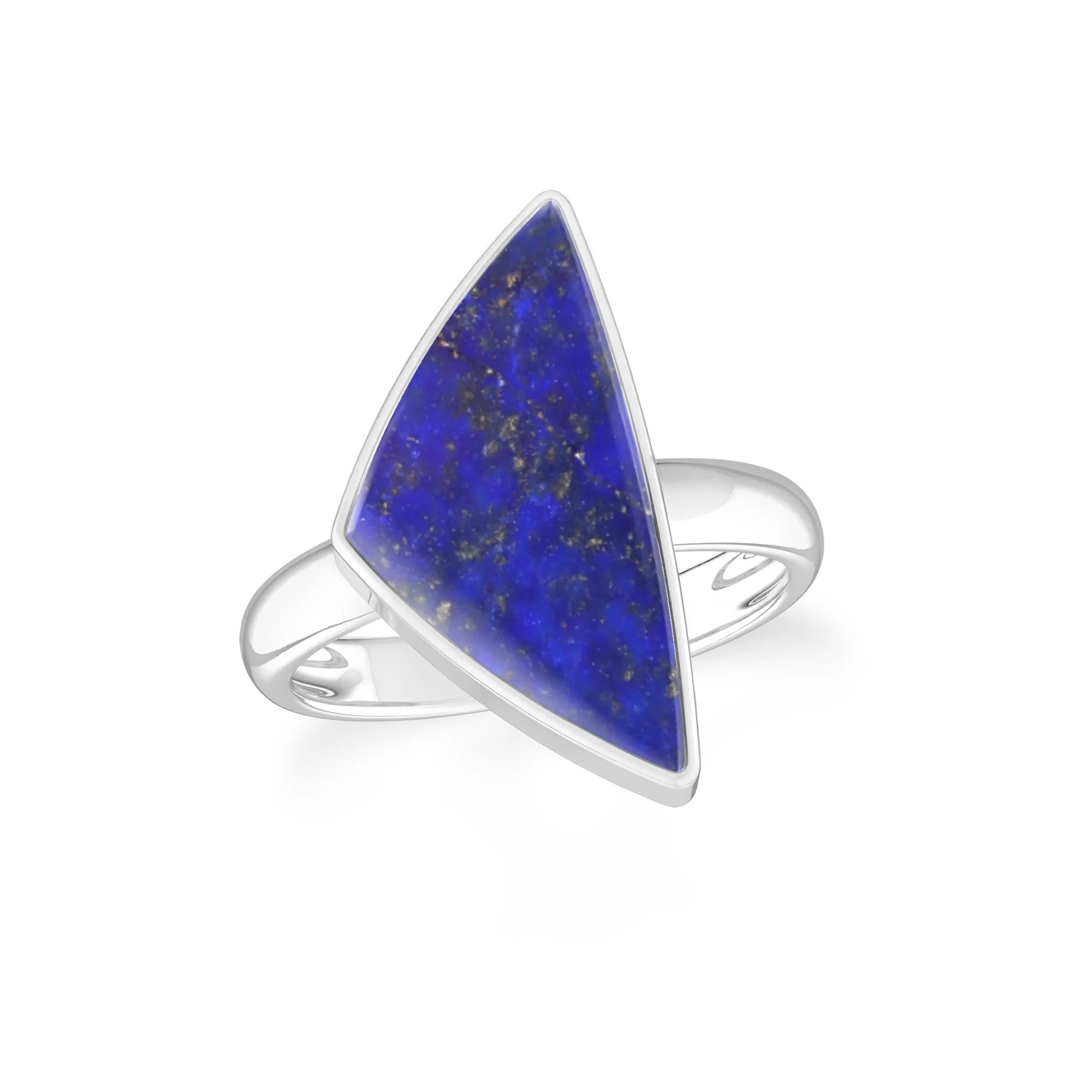 lapis-lazuli bezel-set ring