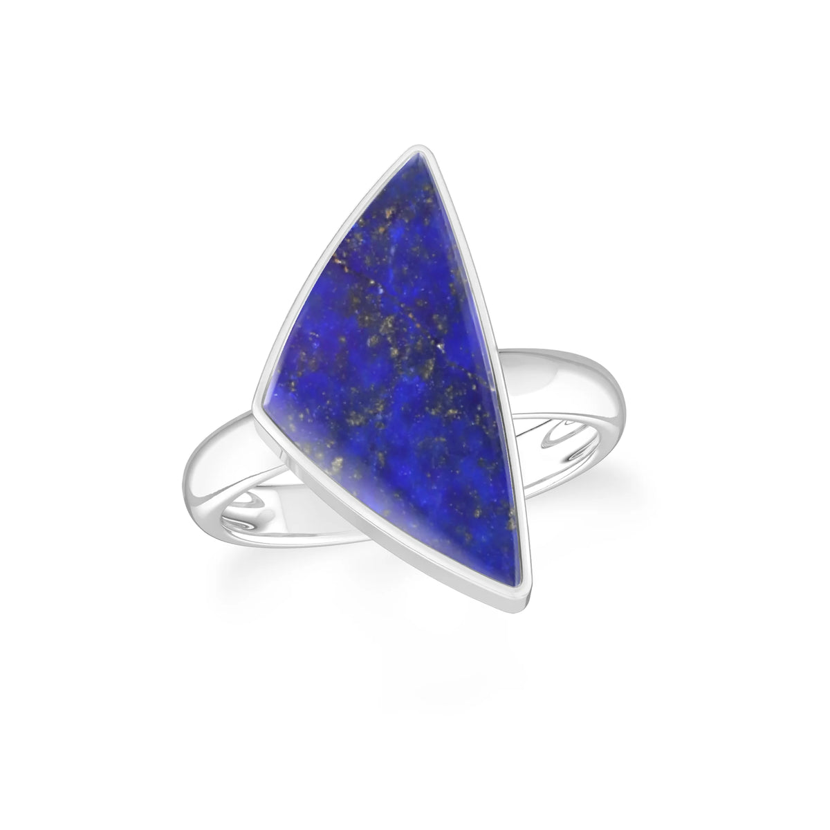 lapis-lazuli bezel-set ring