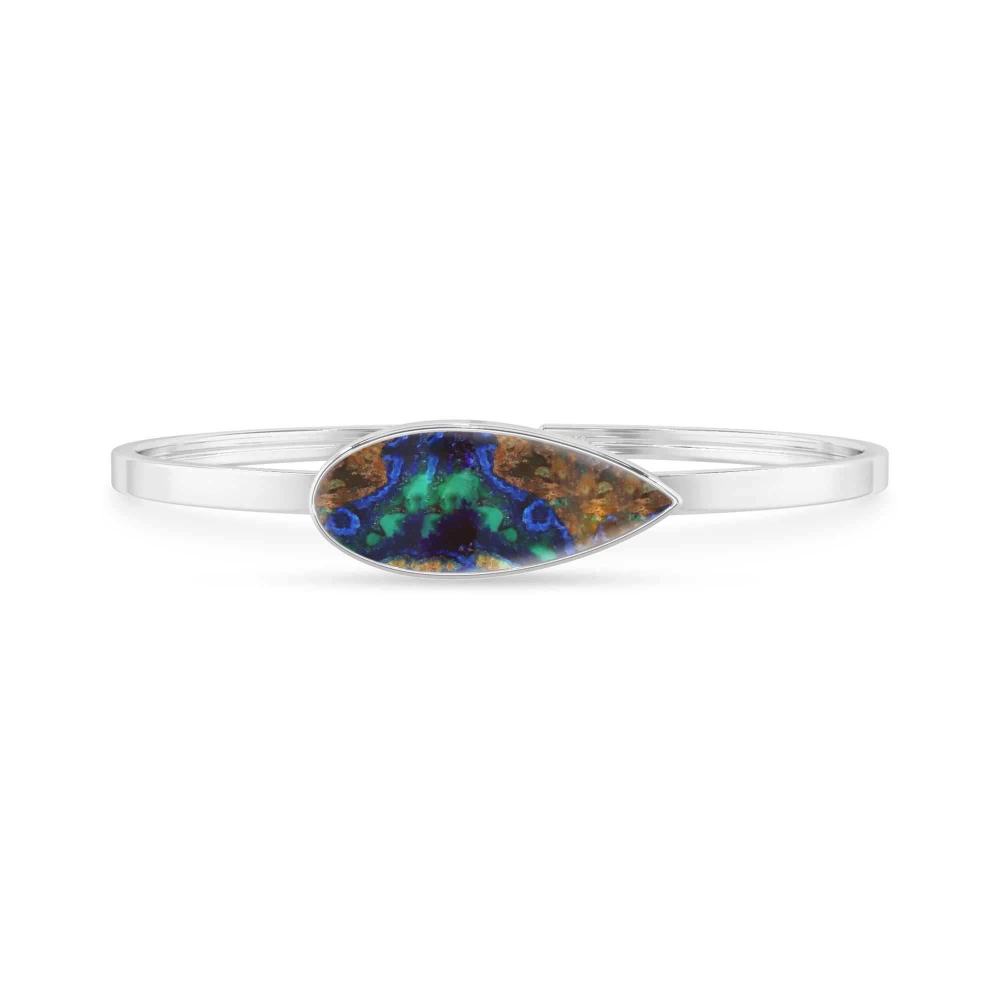 azurite malachite rough bracelet