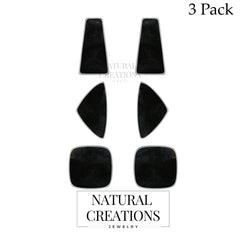 black tourmaline earrings