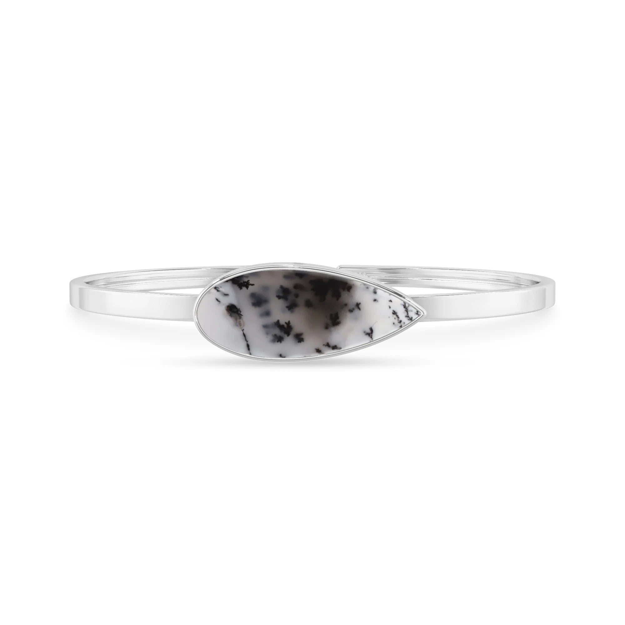 dendritic opal rough bracelet