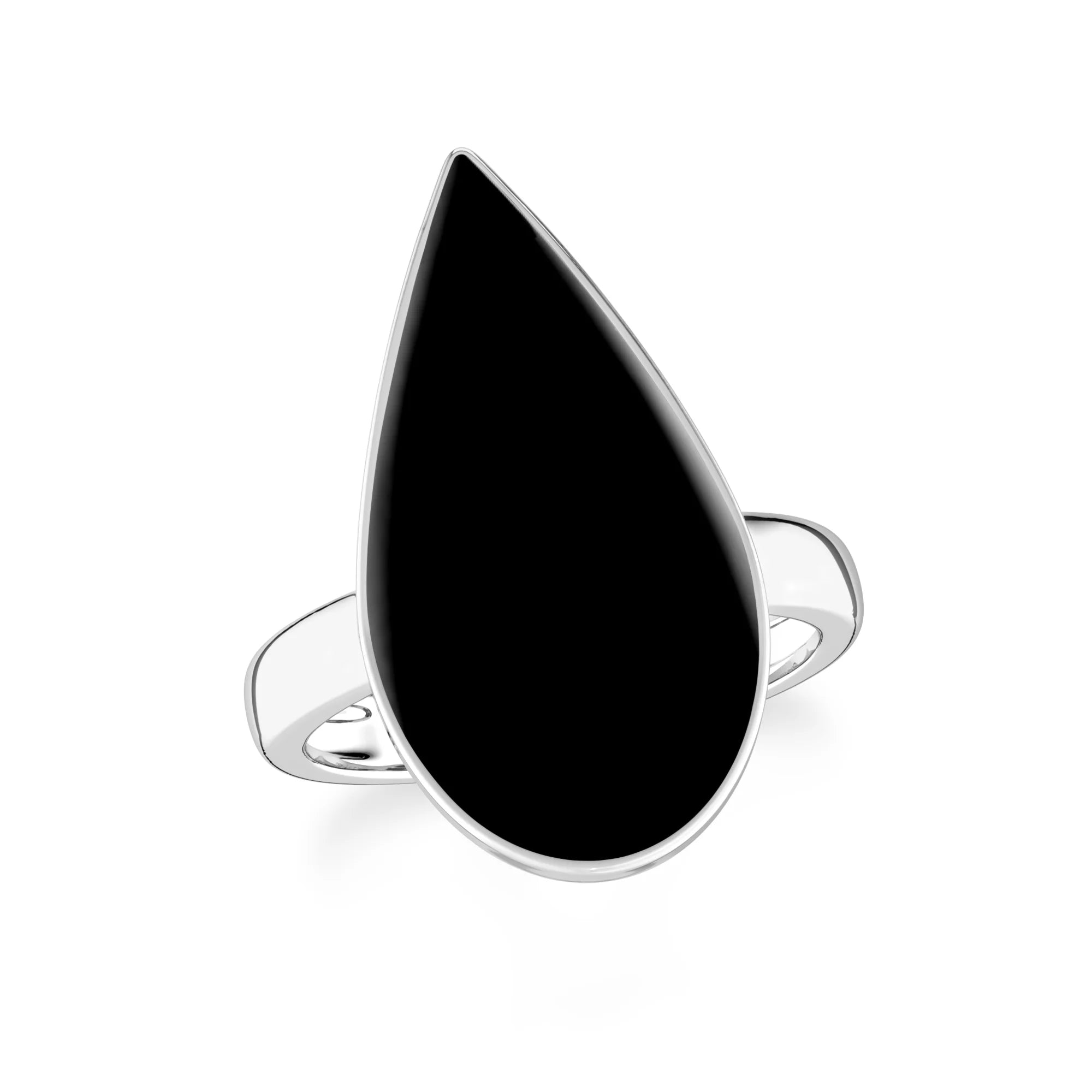 black-onyx bezel-set ring