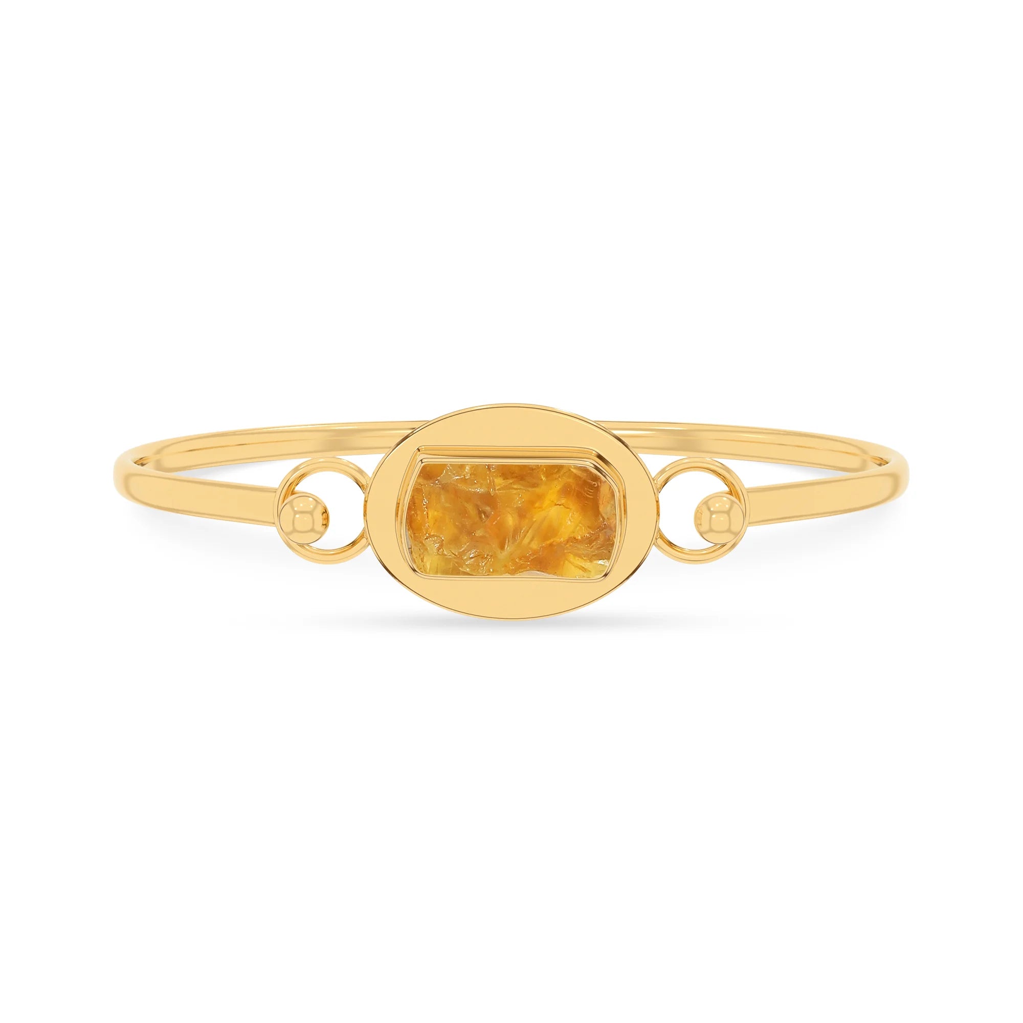 citrine rough bracelet