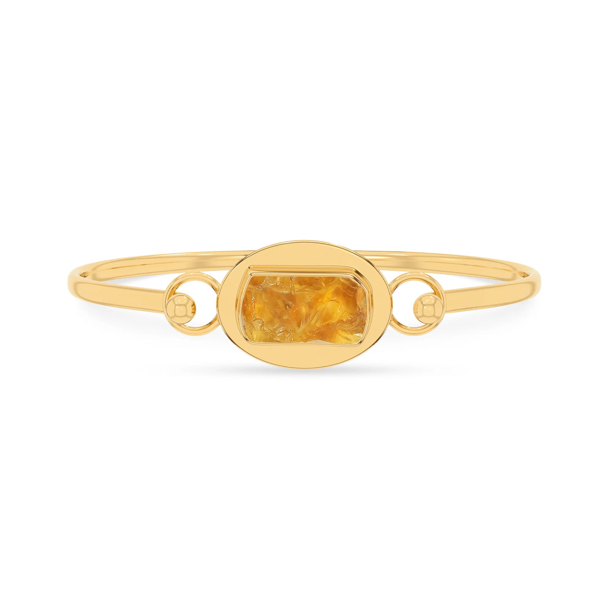 citrine rough bracelet