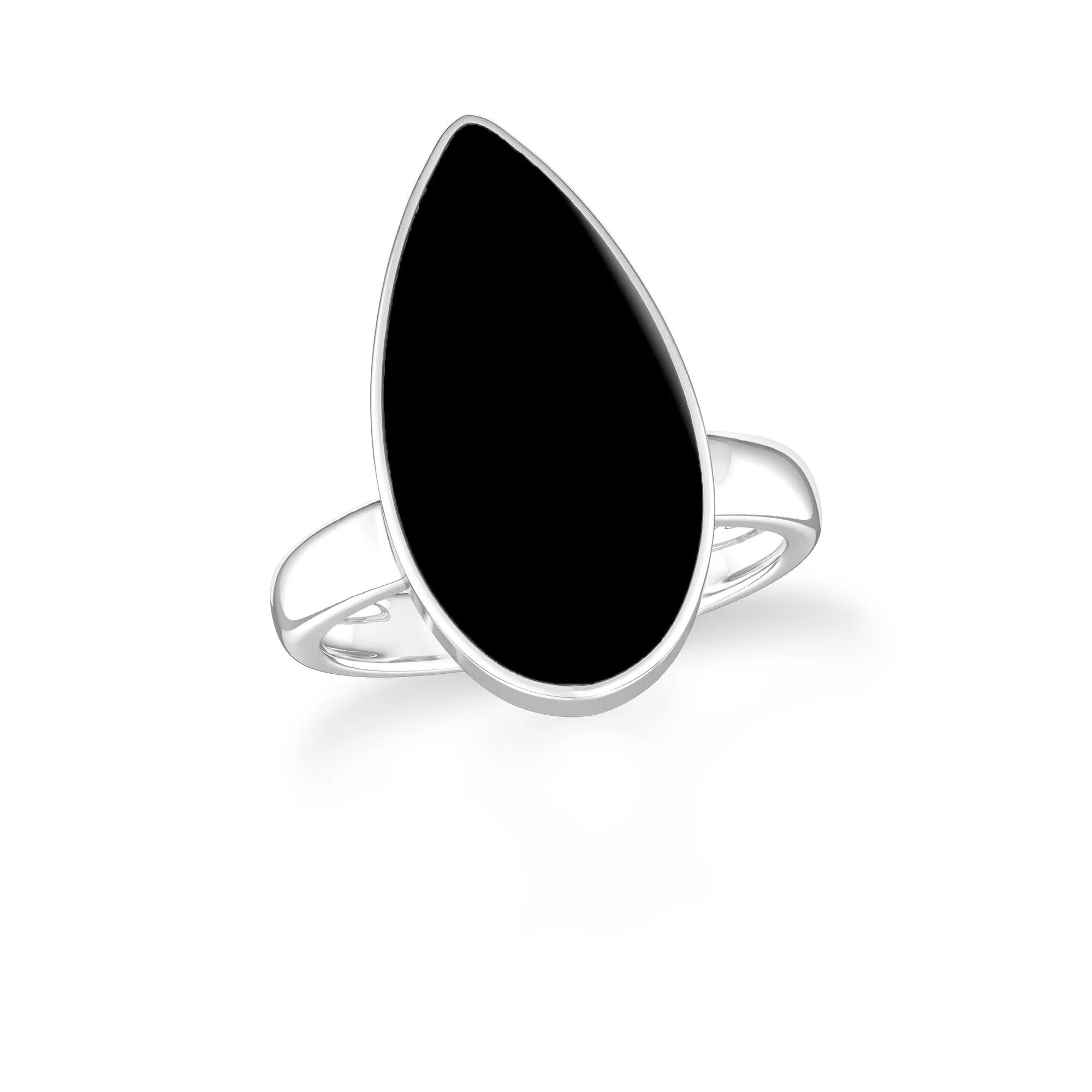 black-onyx bezel-set ring