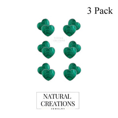 malachite slice earrings