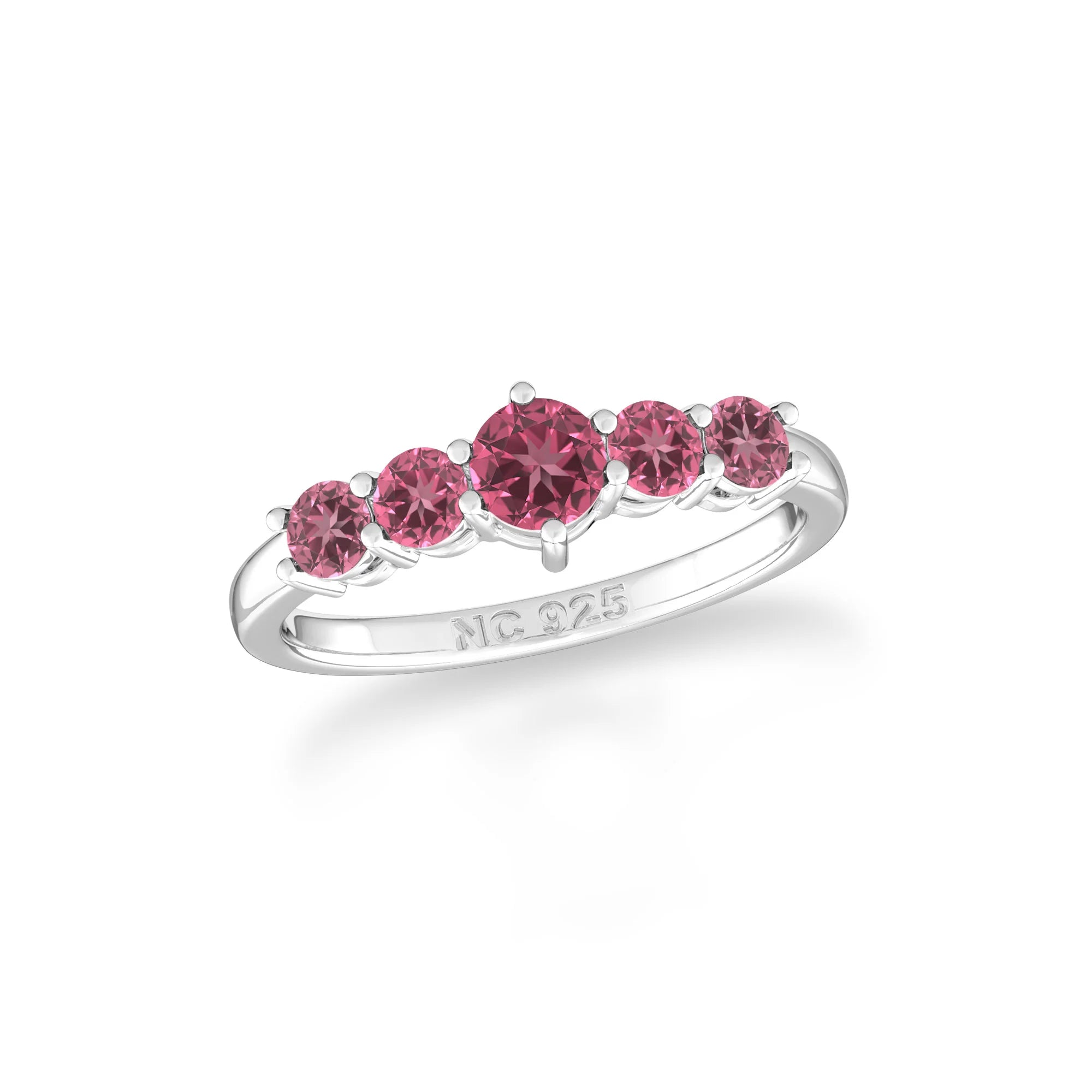 natural pink tourmaline rings