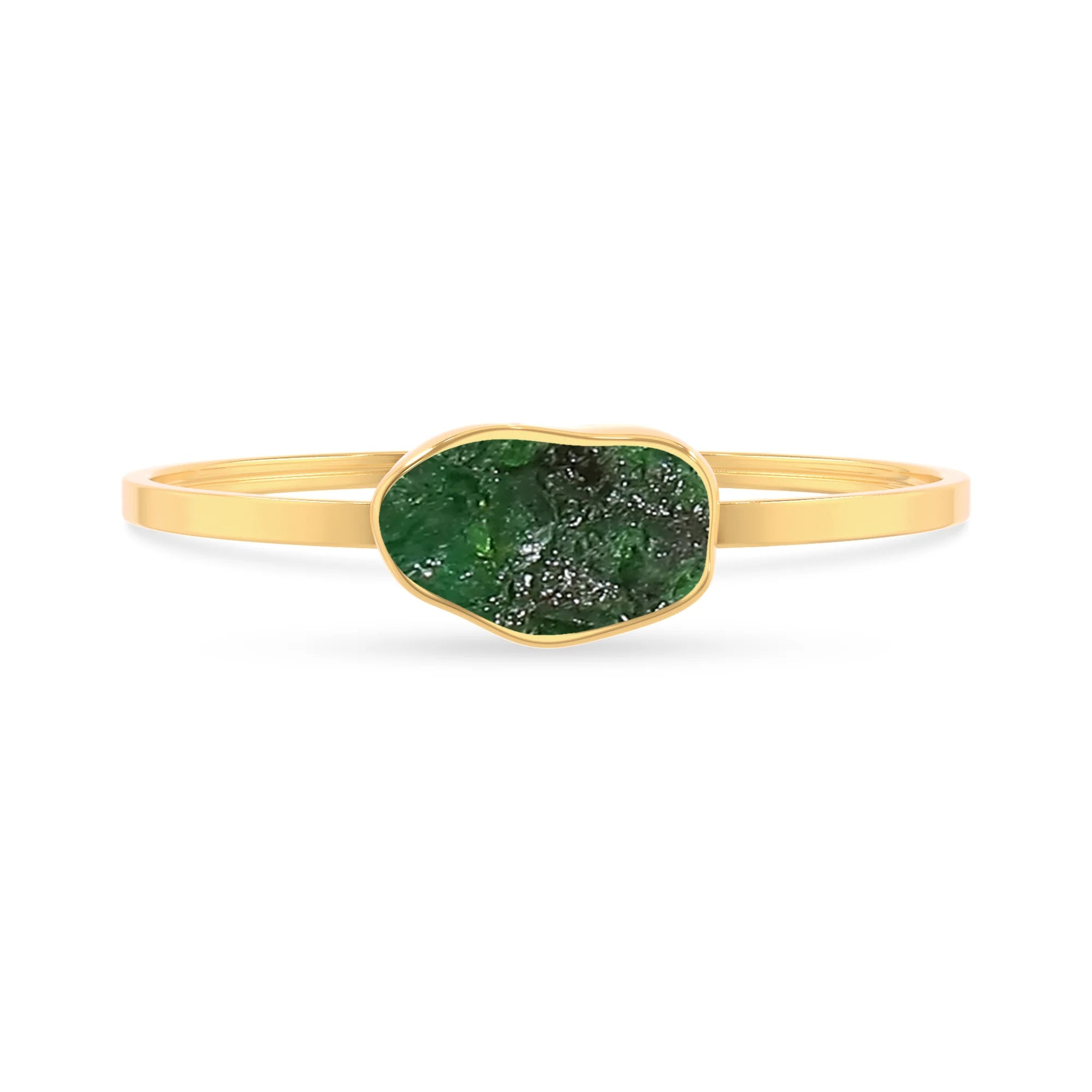 emerald rough bracelet