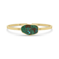 chrysocolla rough bracelet