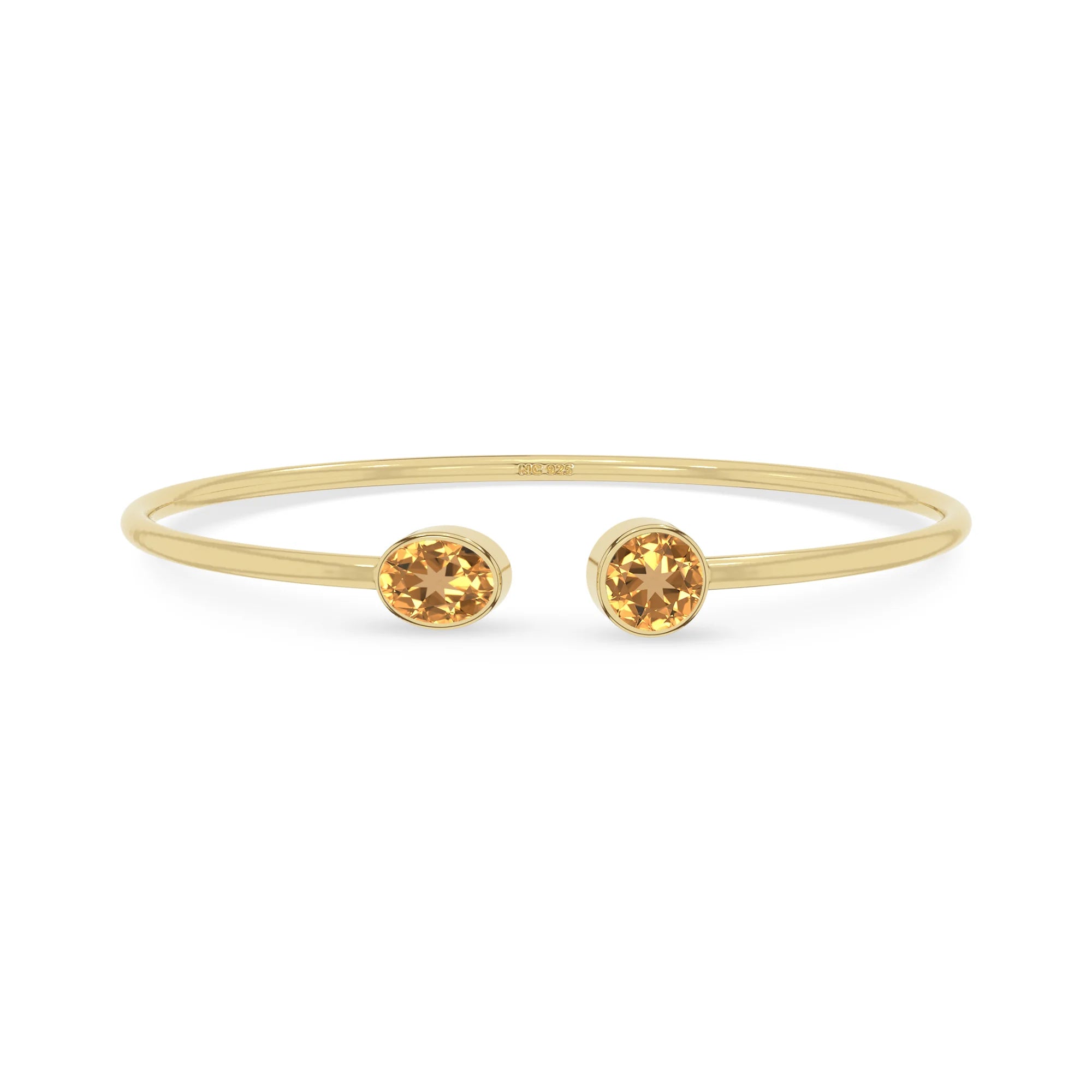 citrine cut bracelet