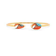spiny oyster turquoise cab bracelet