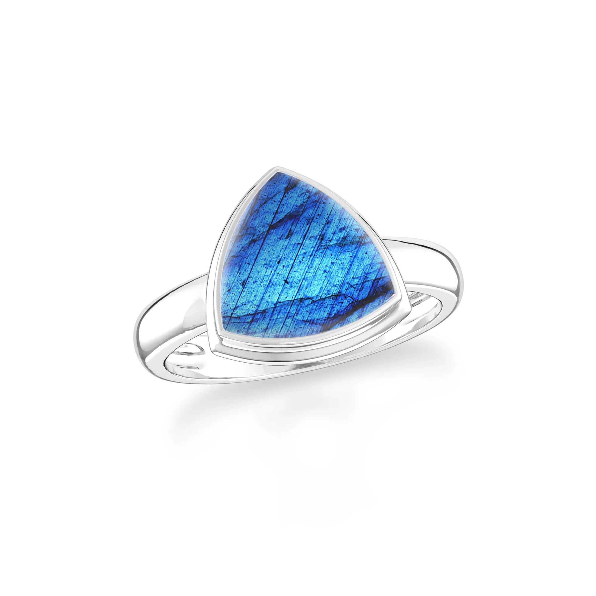 labradorite bezel-set ring