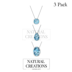 swiss blue topaz pendant