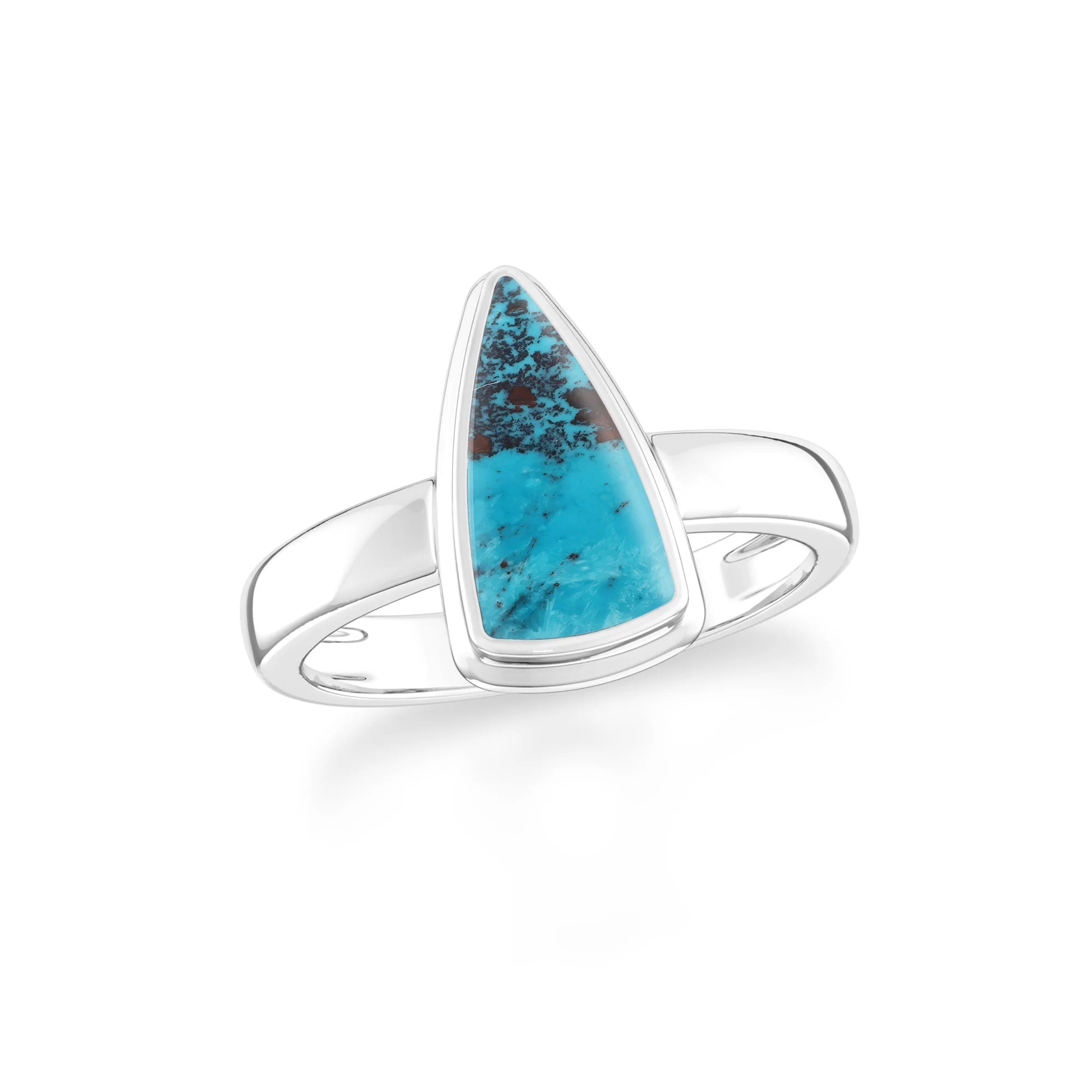 shattuckite bezel-set ring