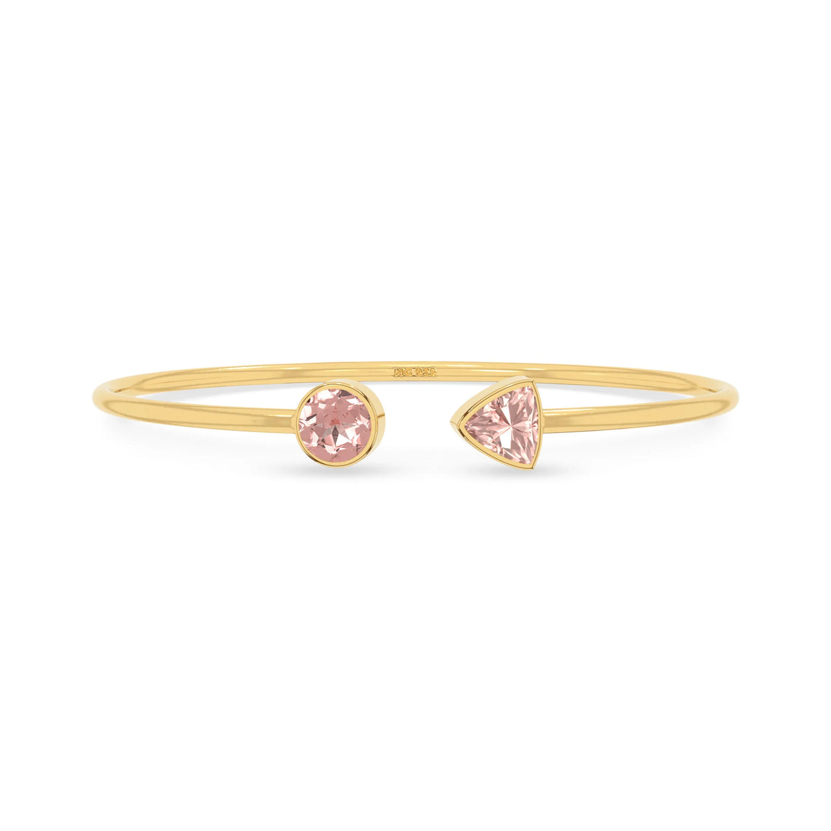 morganite cut bracelet