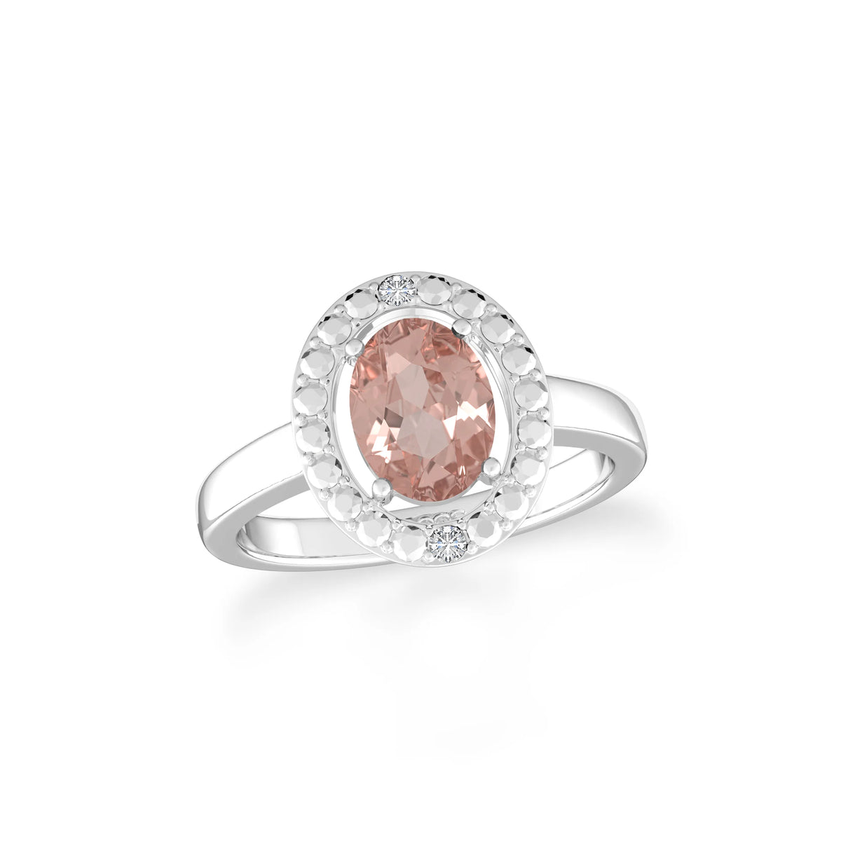 morganite prong-set ring