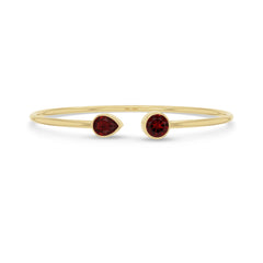 garnet cut bracelet