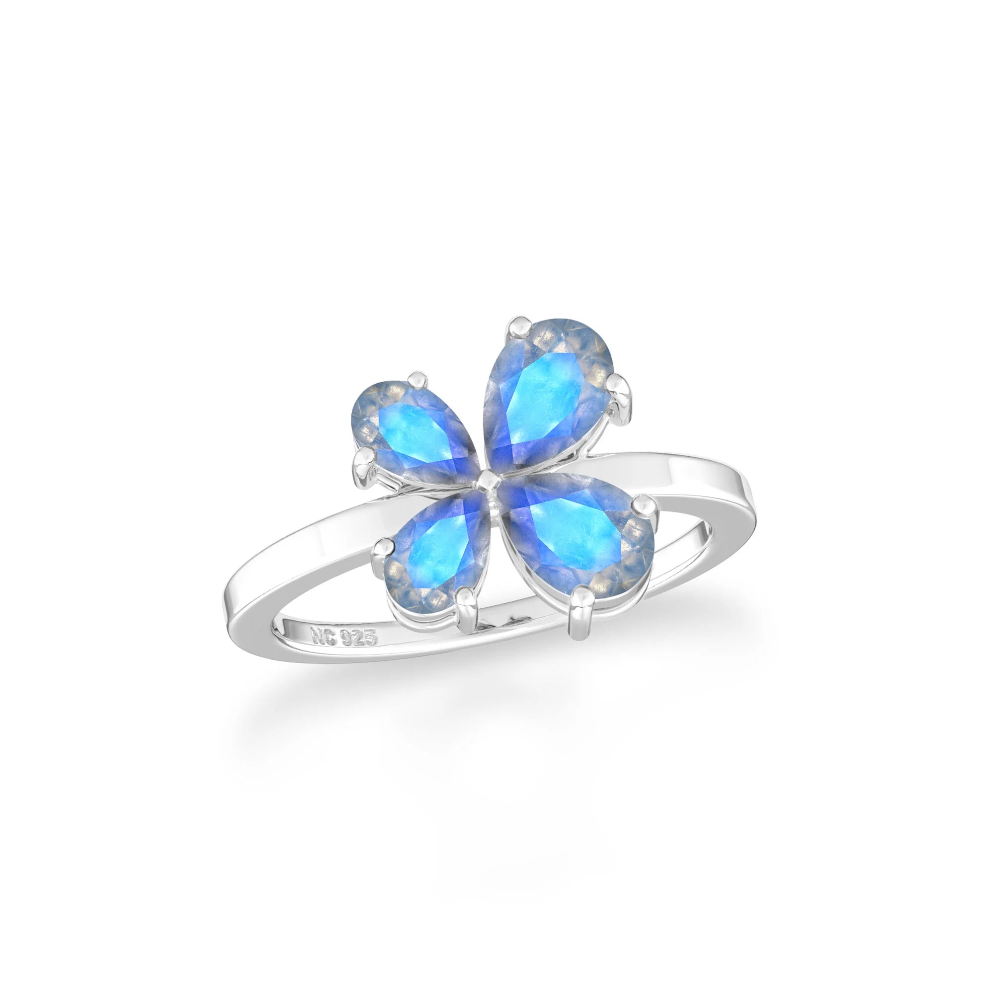 labradorite prong-set ring