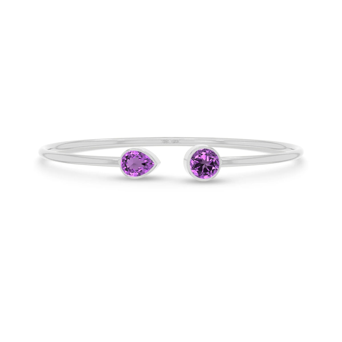 amethyst cut bracelet