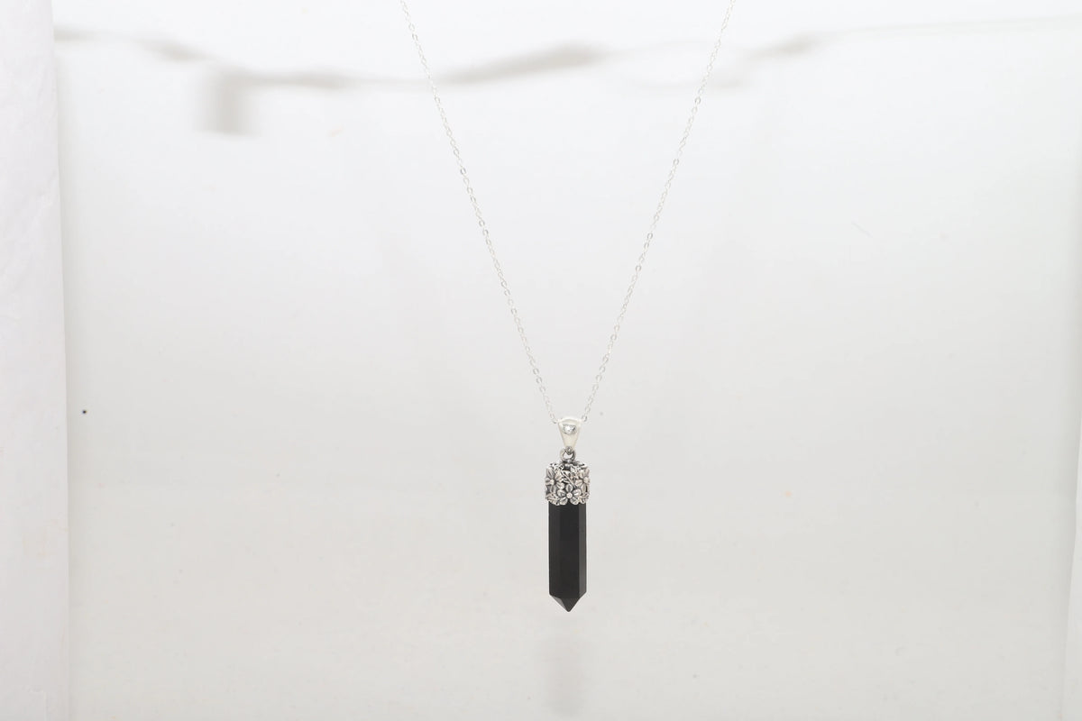 black tourmaline pendant