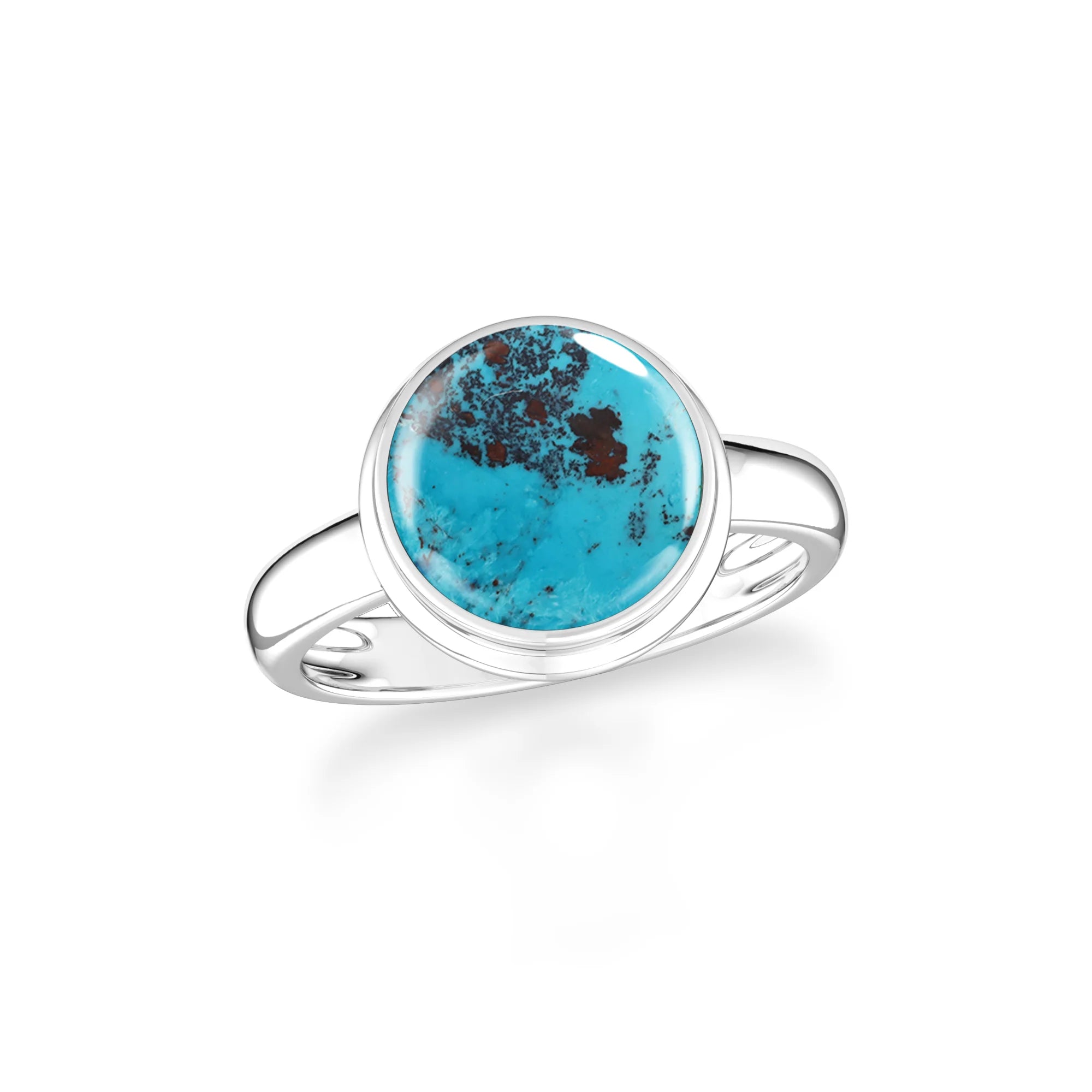 shattuckite bezel-set ring