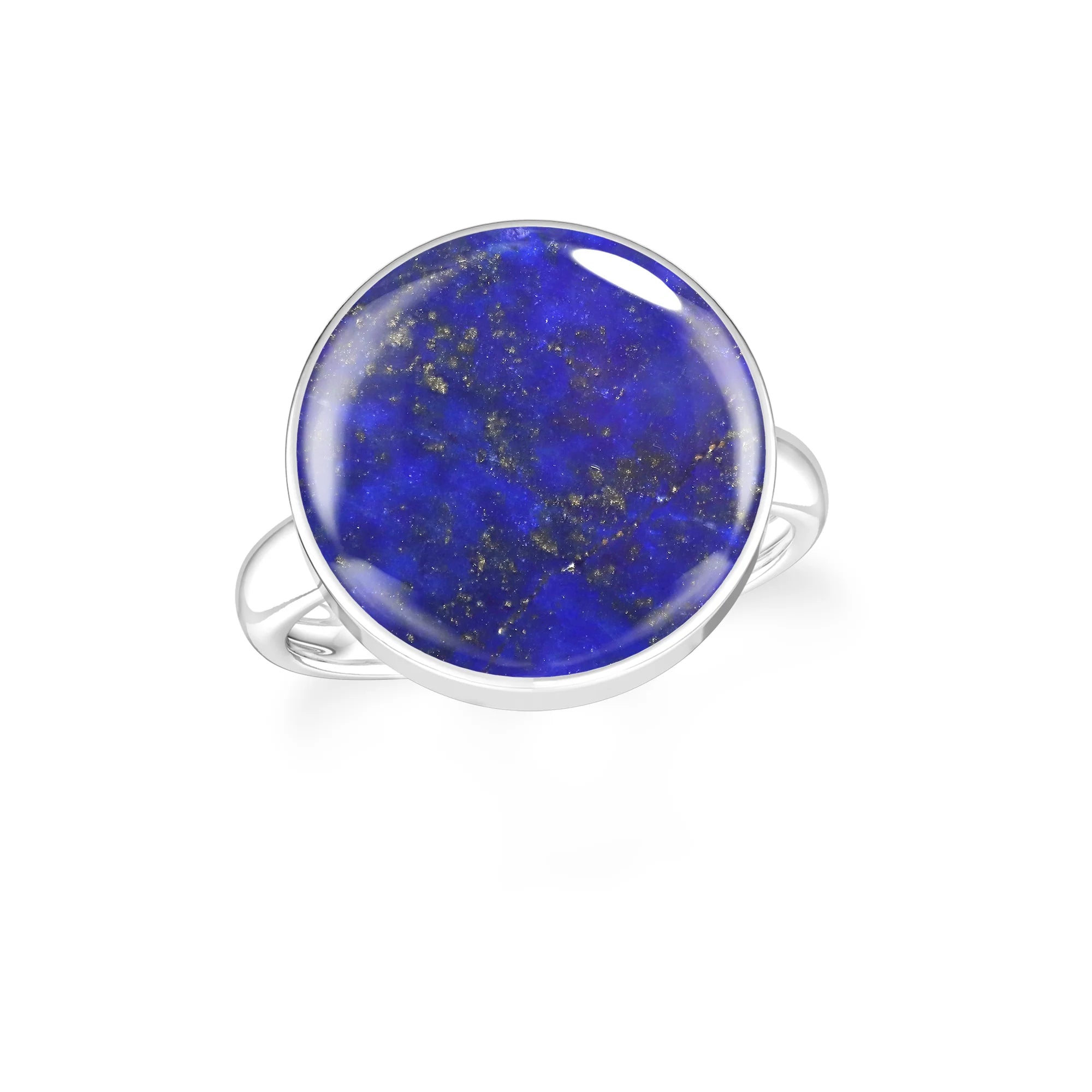 lapis-lazuli bezel-set ring