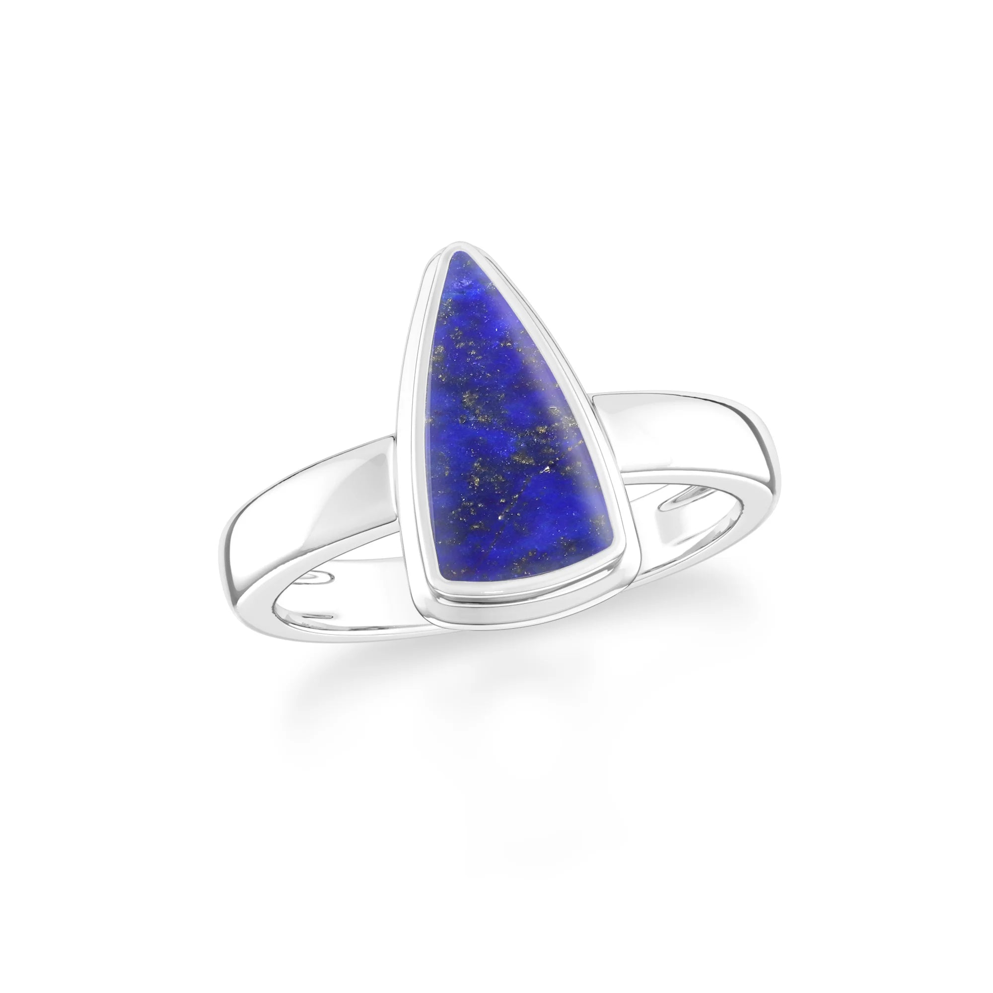 lapis-lazuli bezel-set ring
