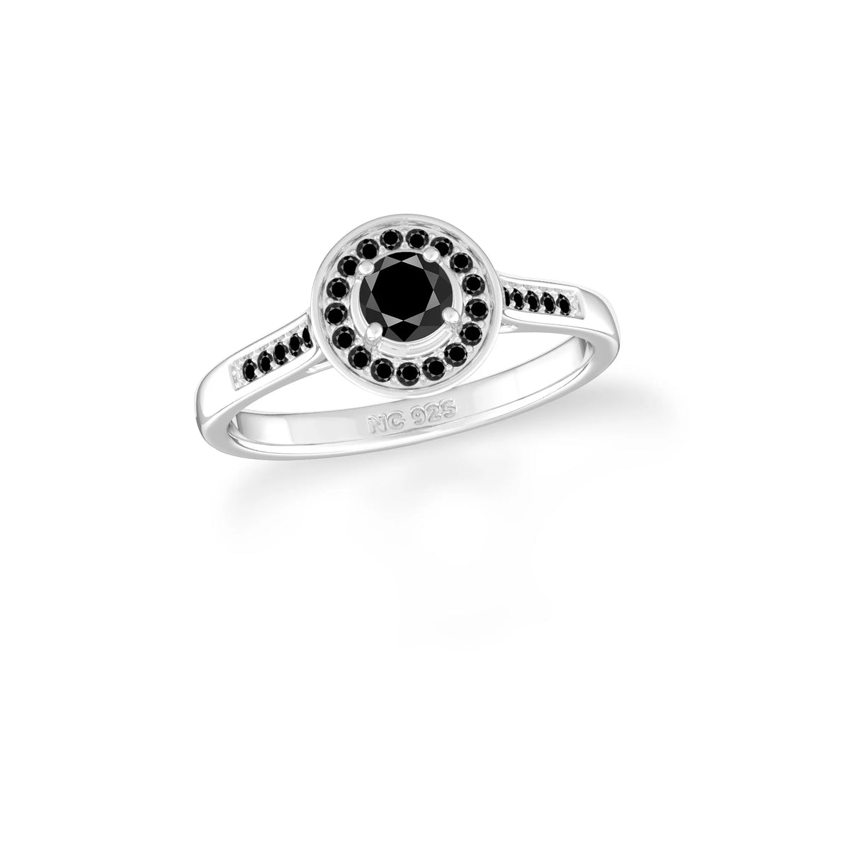 black-onyx prong-set ring