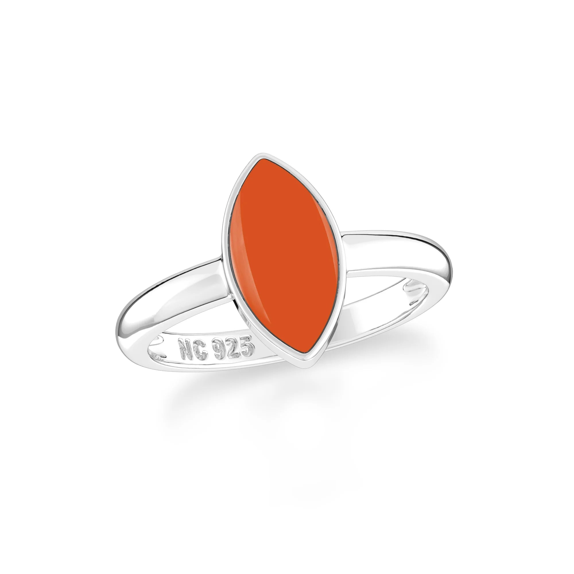 carnelian bezel-set ring