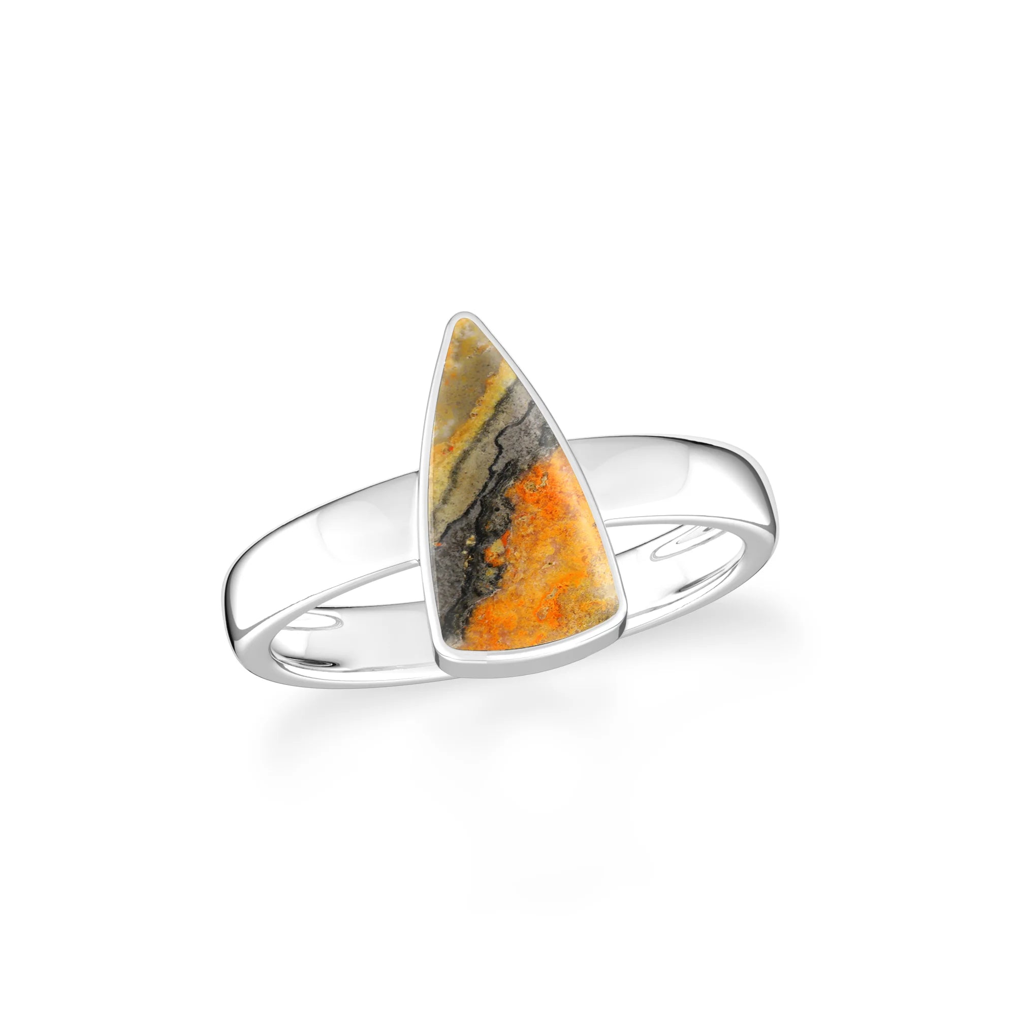 bumble-bee bezel-set ring