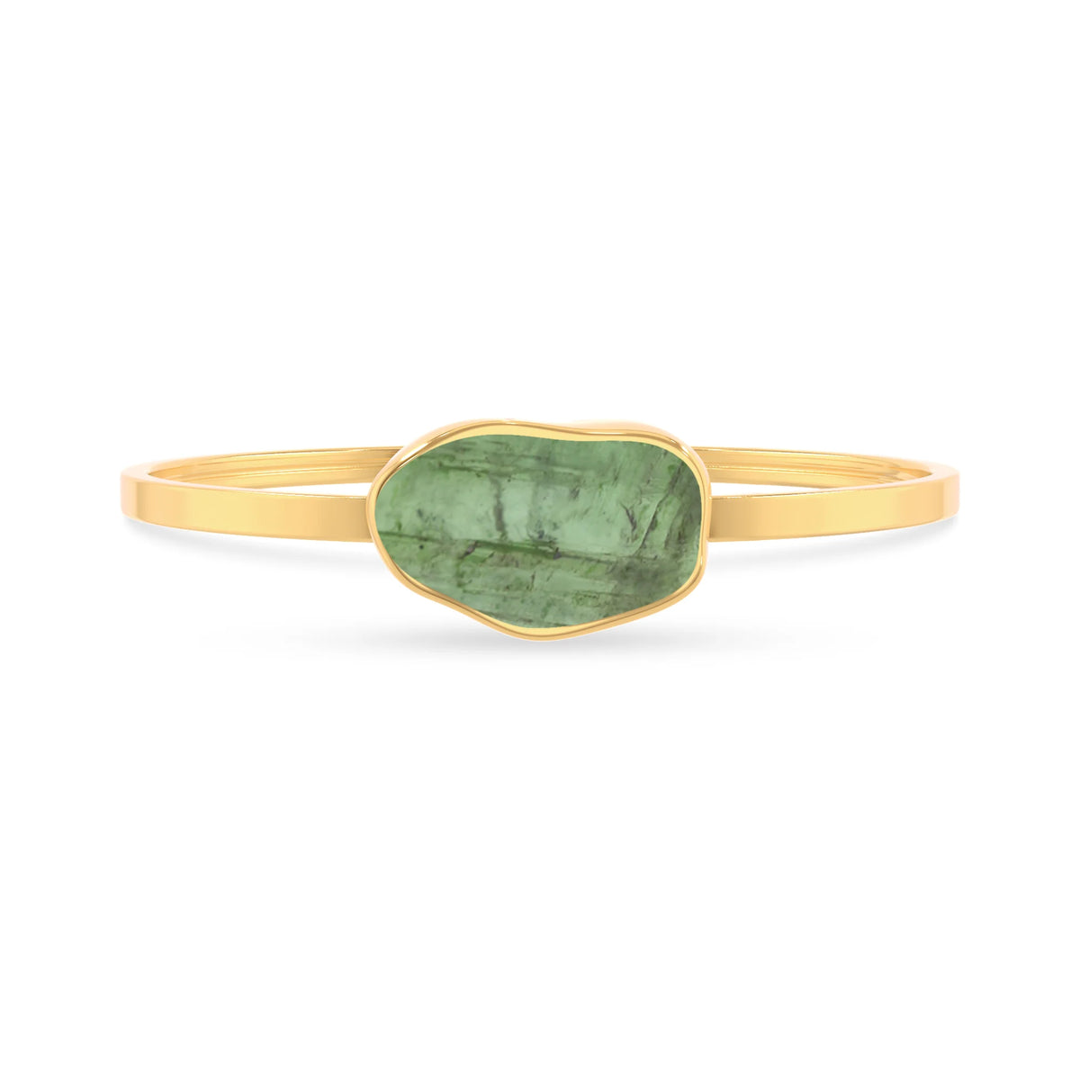 green-tourmaline rough bracelet