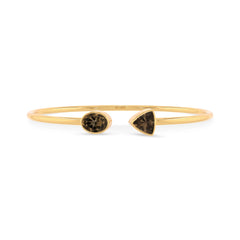 smoky quartz cut bracelet
