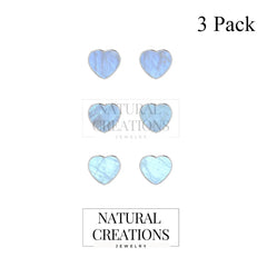 rainbow moonstone slice earrings