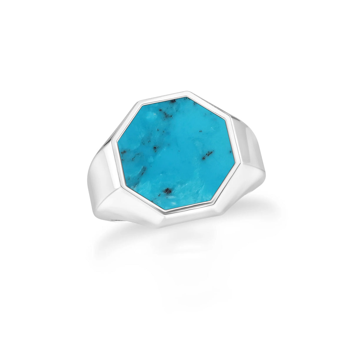 shattuckite men bezel-set ring