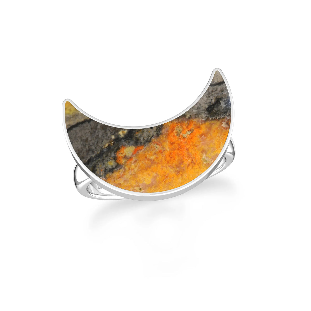 bumble bee stackable bezel-set ring