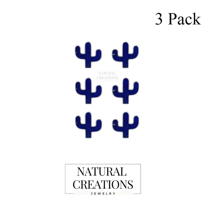 lapis lazuli slice earrings