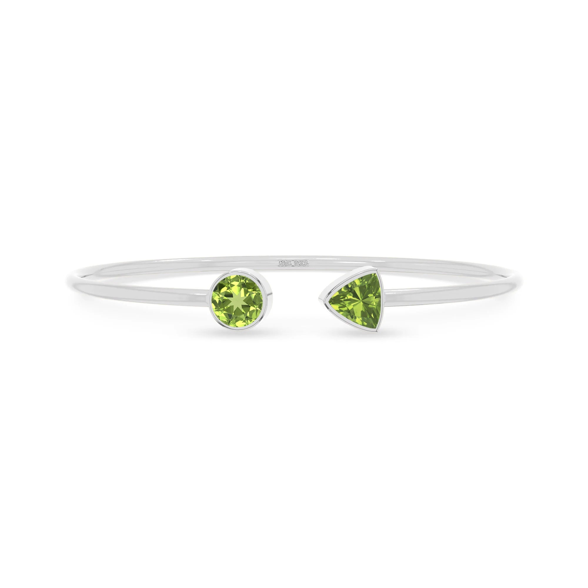 peridot cut bracelet