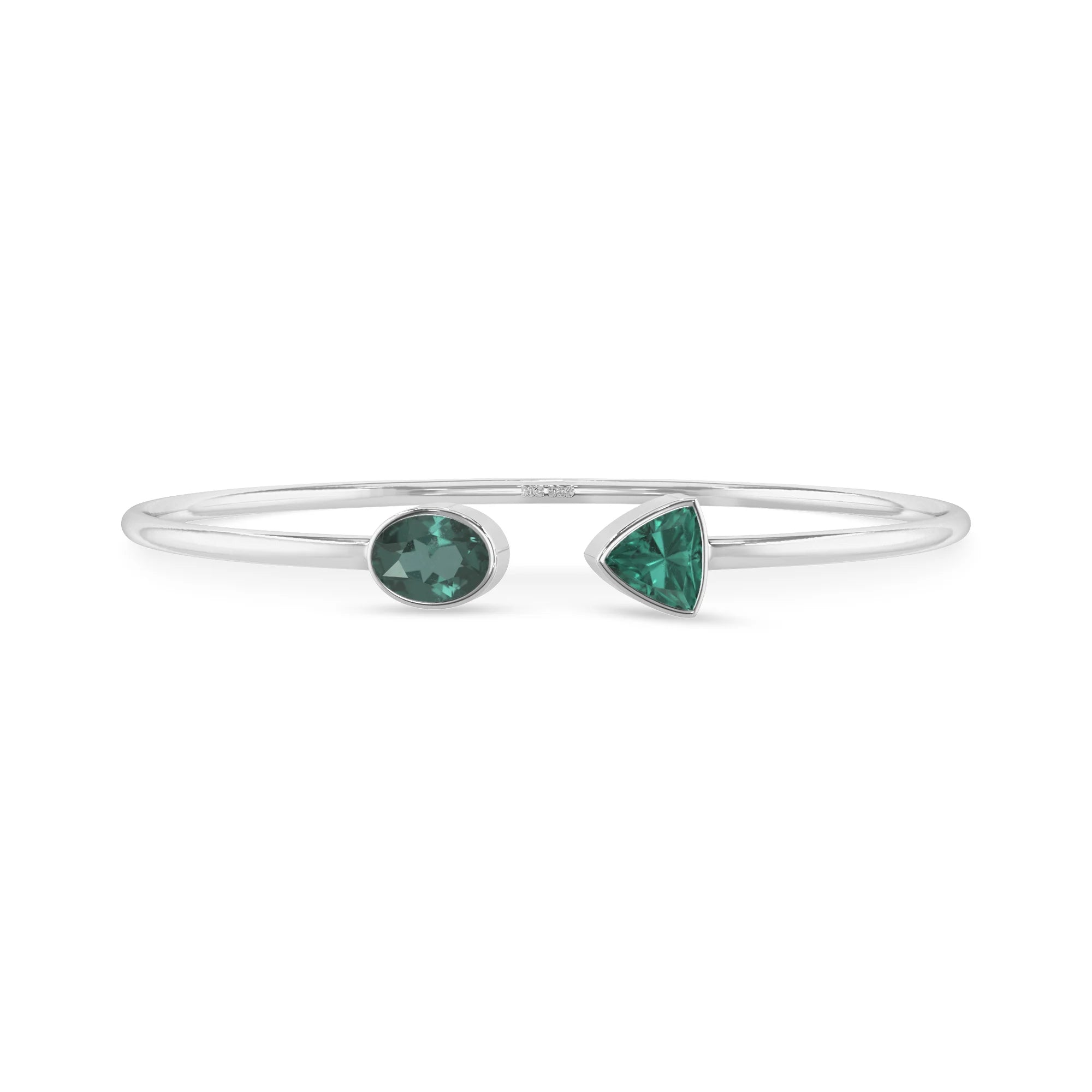 green tourmaline cut bracelet
