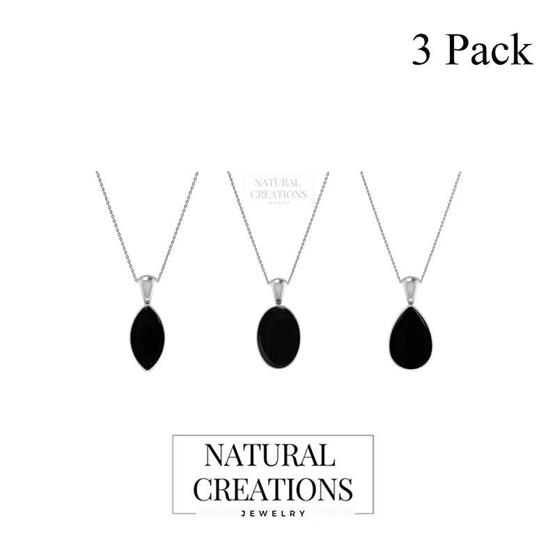 black onyx pendant