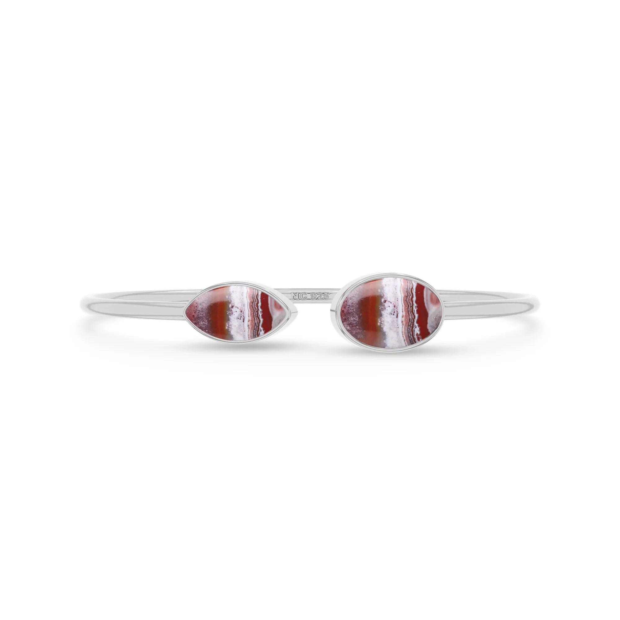 crazy lace agate cab bracelet