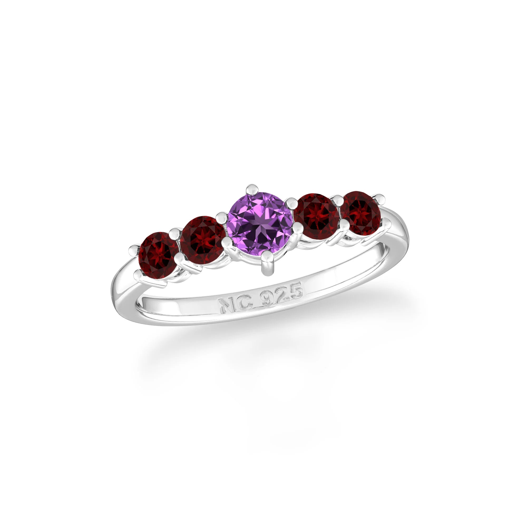 natural amethyst rings