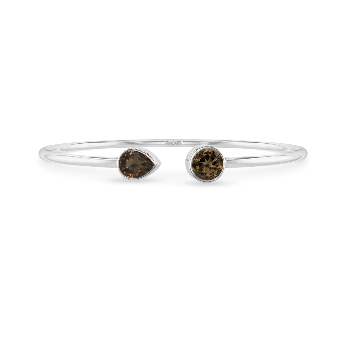 smoky quartz cut bracelet